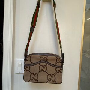 Gucci Jumbo GG Canvas Bag